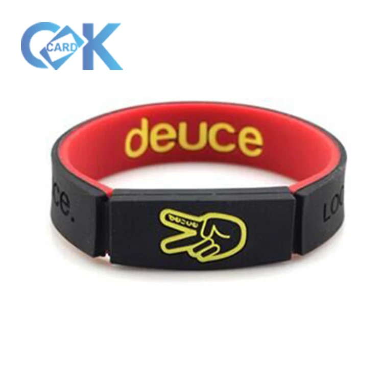 Silicone Wristband with Smart Chip for Access Control/Payment System