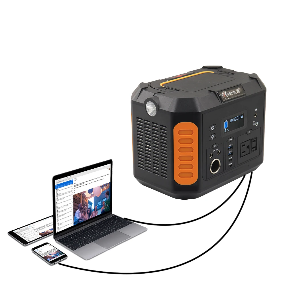 New solar energy storage 500W lithium battery portable power station off grid power supply large capacity portable power bank