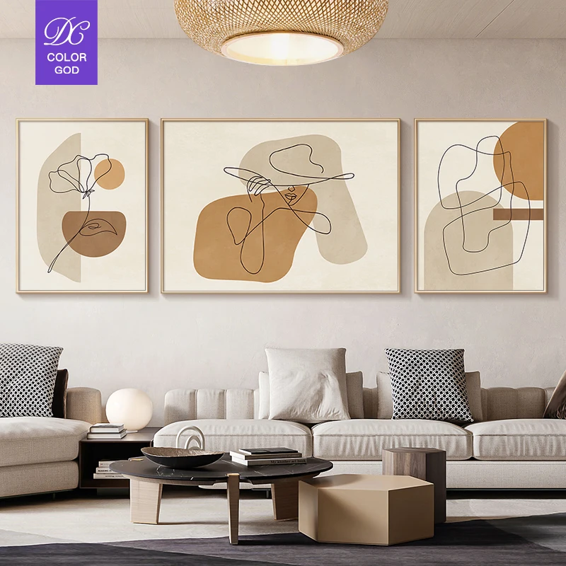 Abstract luxury art hotel painting modern living room canvas printing  painting home goods wall art