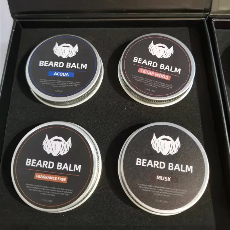 8 Fragrance Oem Man Best Private Label Mens Growth Care Beard Balm Set