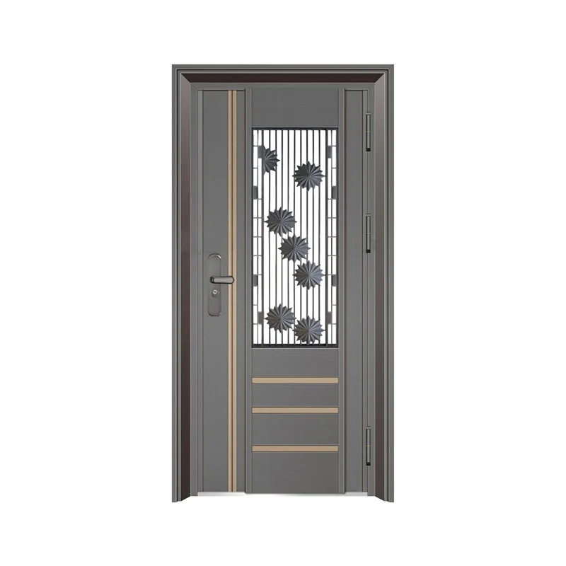 household  wrought iron safety front doors security steel doors
