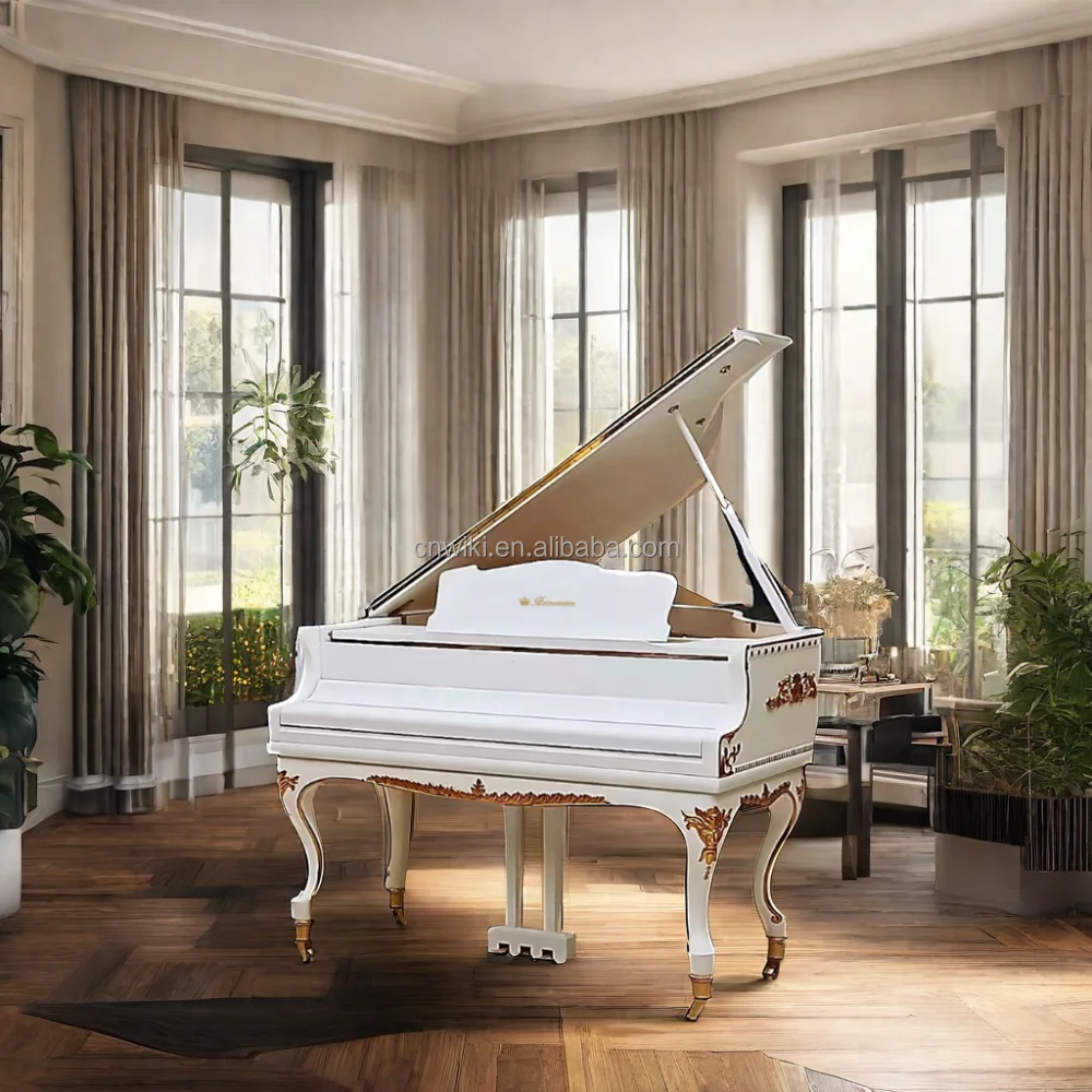 Royal Luxury 88-Key Professional Mechanical Grand  Piano Promotional Price with Roma Legs for Sale