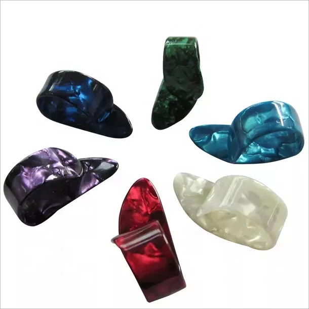 Wholesale Custom Clear Sublimation Plectrum Pink Heart Shaped Guitar Thumb Picks