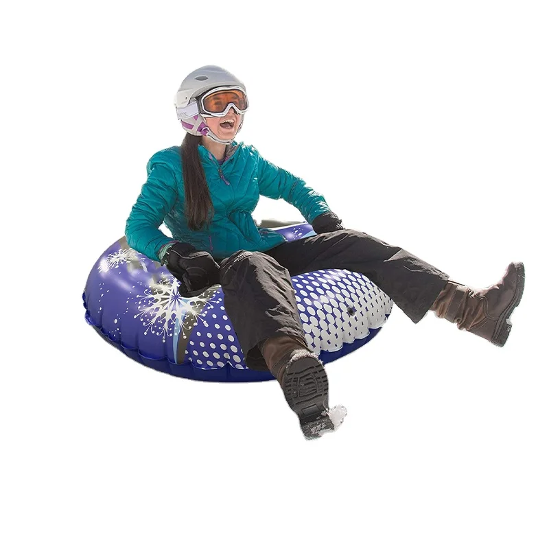 Inflatable Snow Tubes for Kids & Adults Snow Tubing with Handles for Snow in Winter