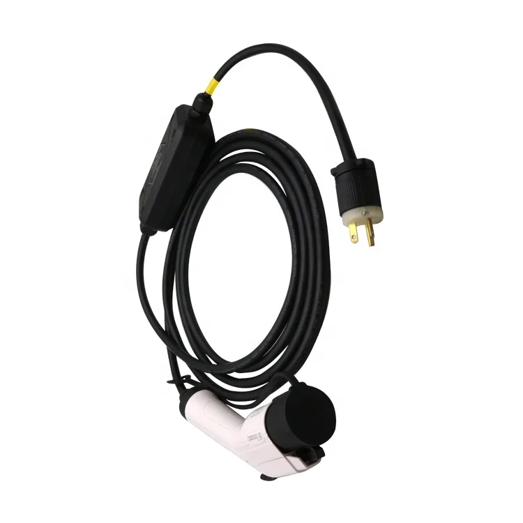 16A mode 2 EV charging cable Type 1 to schuko portable ev charger sae j1772 plug