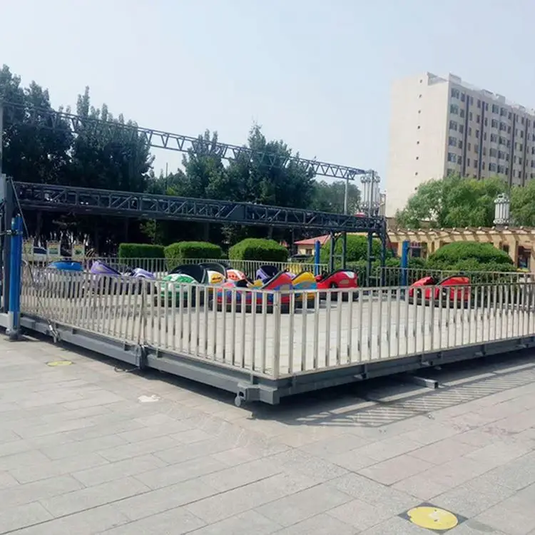  Детская площадка для аттракционов на открытом воздухе Электрический напольный сетчатый бампер Открытый Аттракцион детская игровая пол-сетка