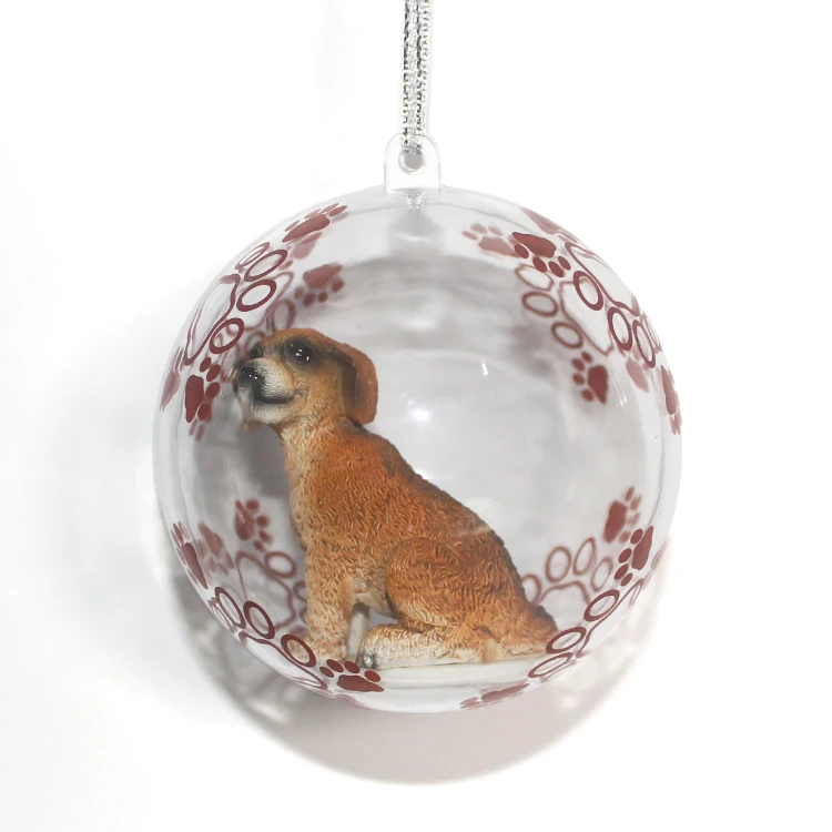 Hot Selling Transparent Plastic Sphere 4.5-8cm Openable Hanging Acrylic Clear Hollow Plastic Sphere Christmas Ornament Balls