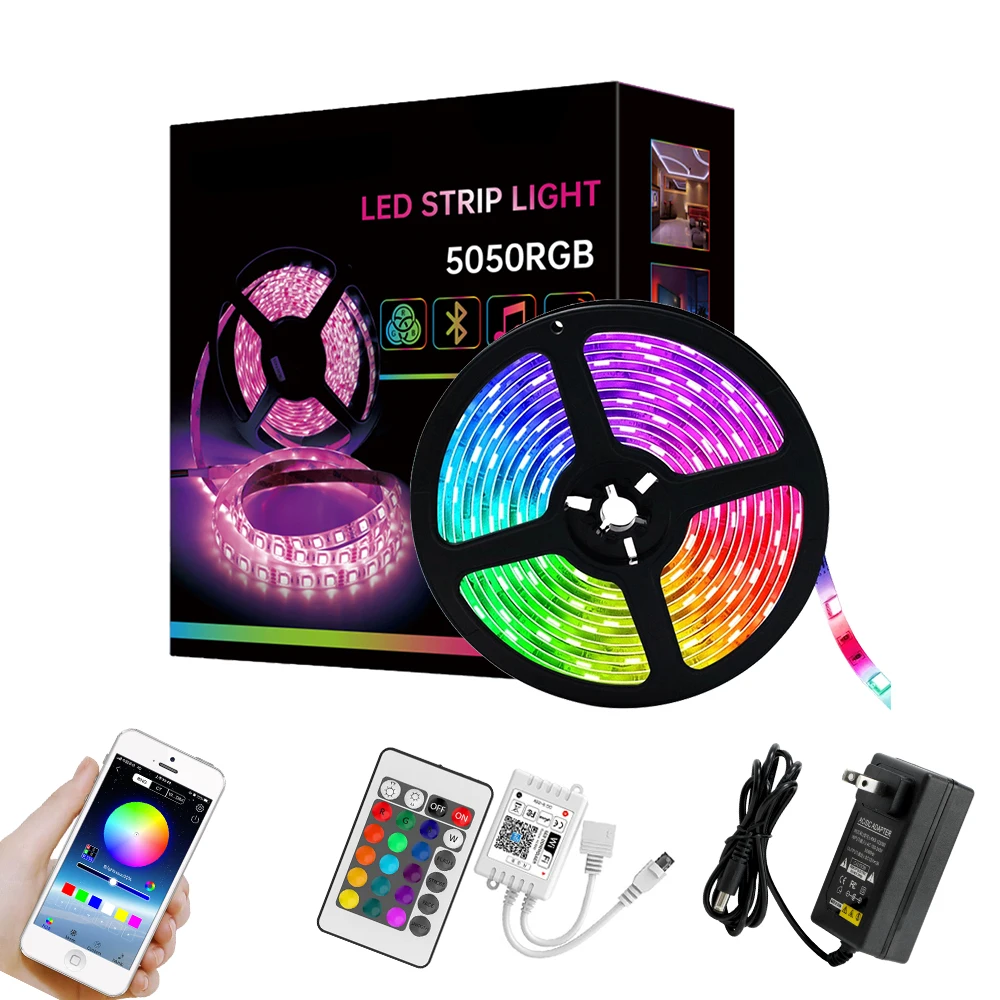 Набор светодиодных ламп DC12V cct 5050 RGB с 24 клавишами WiFi RGB контроллер смарт-светодиодная лента комплект