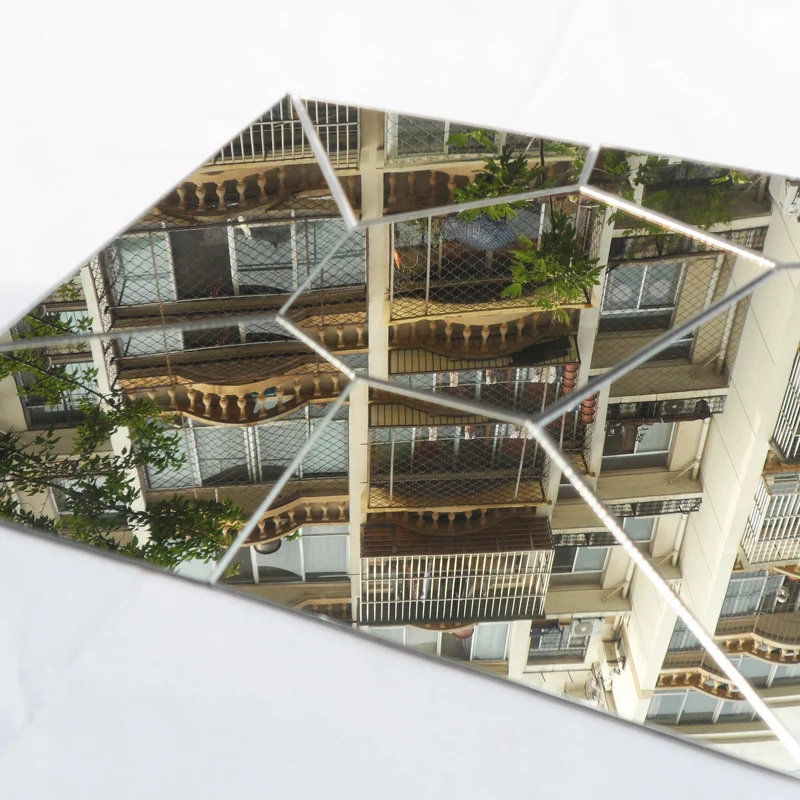 Eco-friendly acrylic oval rectangular mirror sticker toilet bathroom living room wardrobe bedroom home decorative wall sticker