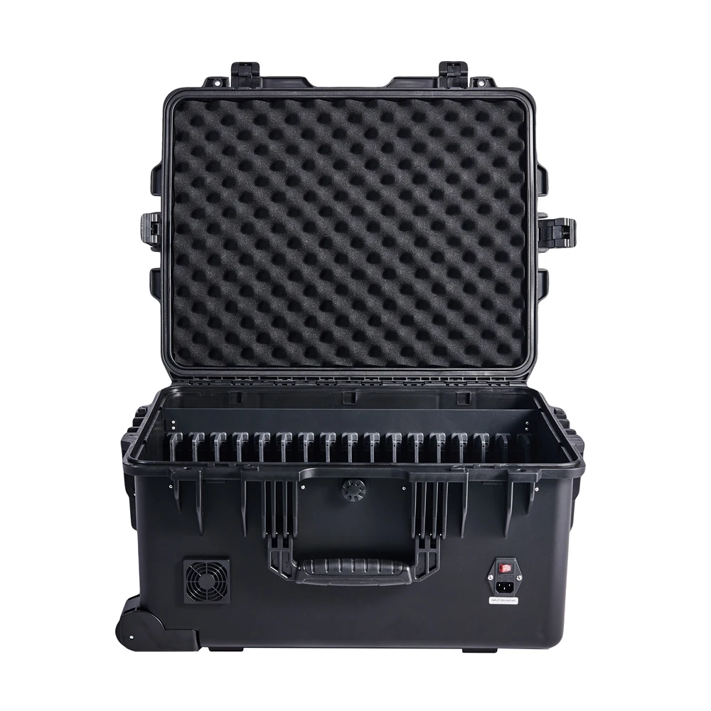 F19-16C High Quality iPad Charging Trolley Charging Cabinet Charging Cart for devices up to 11'