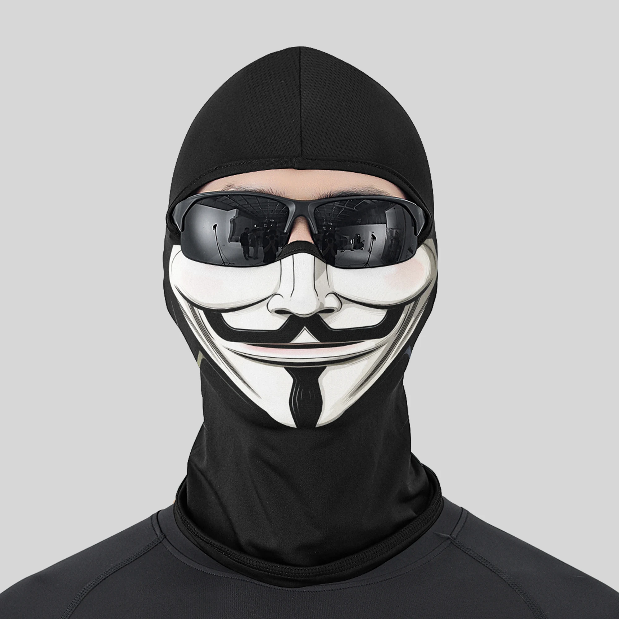 Factory Price 3D Animal Novelty Pattern Full Face Mask Neck Gaiter UV Protection Motorcycle Balaclava Mask