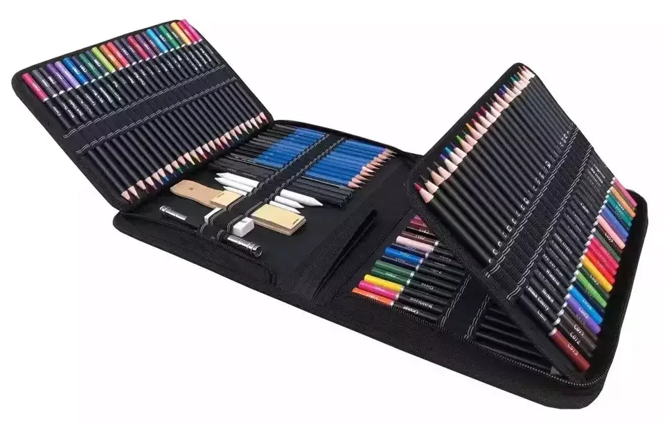 Professional high class classical Wholesale customized drawing sketch multiple color 145 pieces of oily drawing colour set