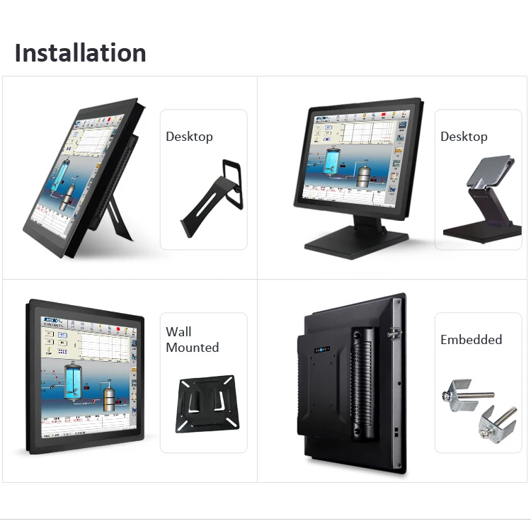 Промышленный емкостный сенсорный ЖК-монитор tft для банкомата, 12 дюймов, 12,1 дюйма