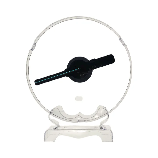 Chariot mini movable 3d Fan, small size 3d Holographic Display screen fan