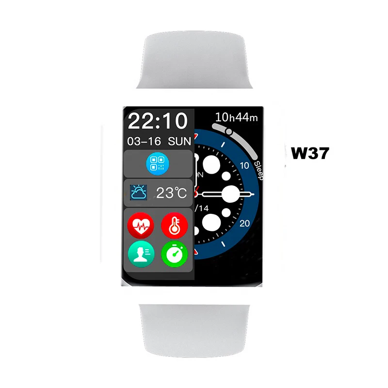 2021New w37 series 7 smartwatch women music heart rate answer phone fitness tracker outdoor for i wo ios android watch W37pro