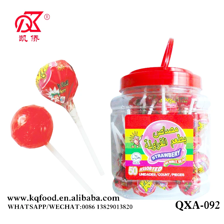 20g Gum Lollipop Fruit Flavoured Candy