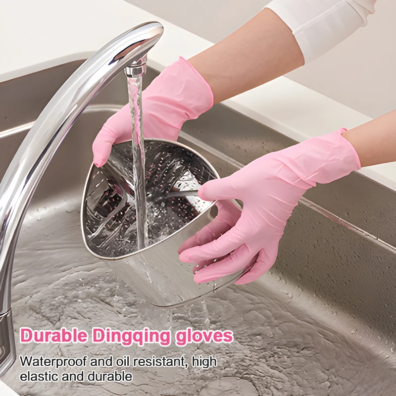 nitrile gloves pink synthetic nitrile hand gloves powder free food service touch screen vinyl nitrile gloves