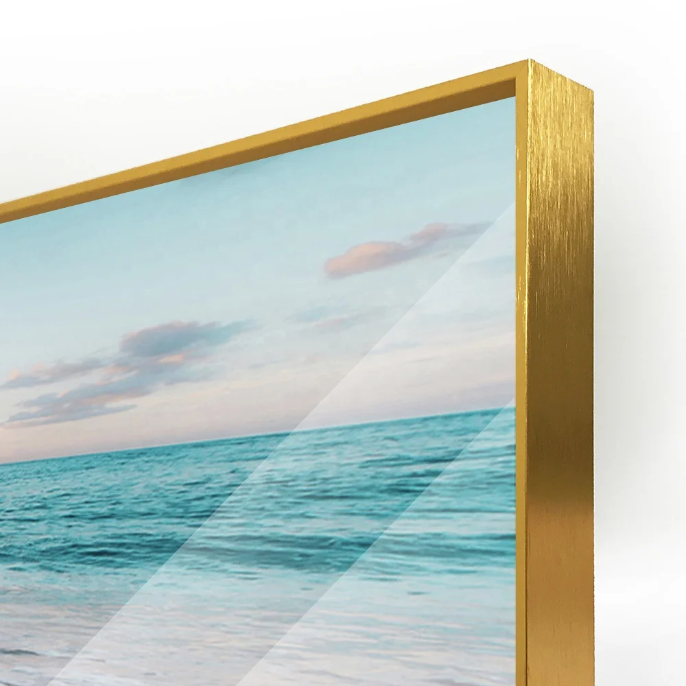 Customization Seascape Sea Gull Beach Acrylic Art Prints Canvas Oil Painting Wall Picture Glass Art for Sofa Background