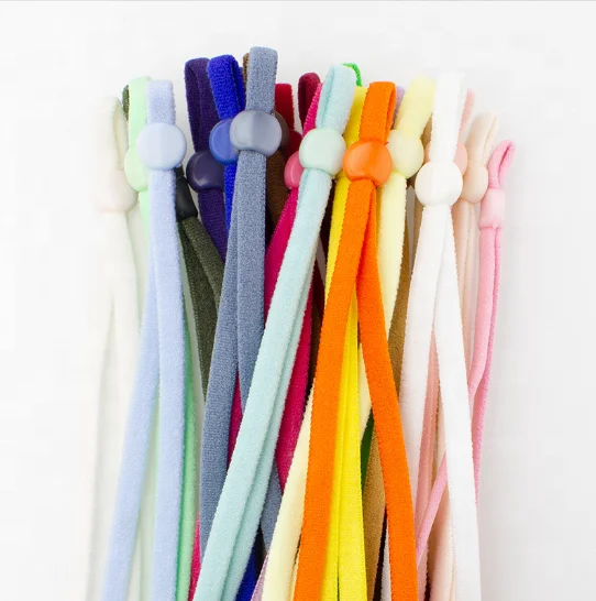 Best sales adjustable elastic band 6mm Flat elastic rubber bands colorful elastic earloop N95,KN95,face mask