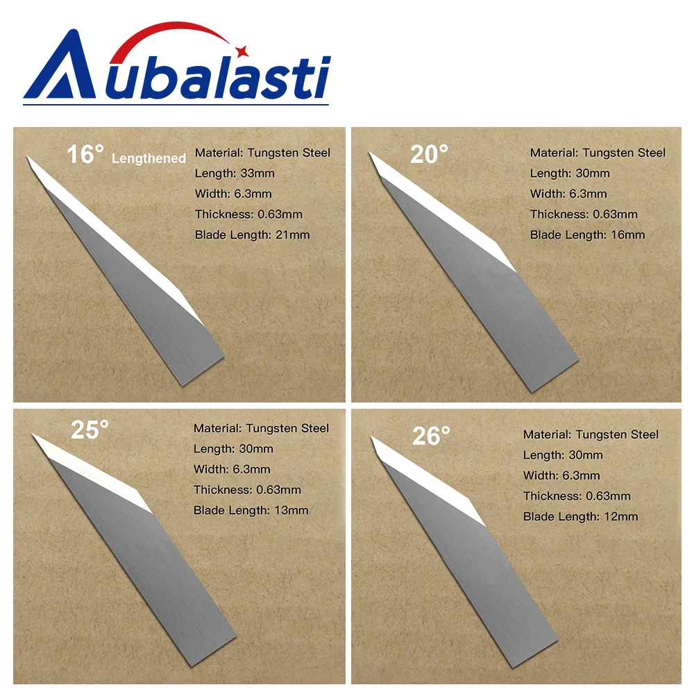 Aubalasti 10 шт. Вибрационный нож режущее лезвие для CNC режущий станок картонный автомобильный коврик 16-60