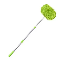 2 in 1 Car Cleaning Brush Car Wash Brush Telescoping Long Handle Cleaning Mop Chenille Broom Auto Accessories
