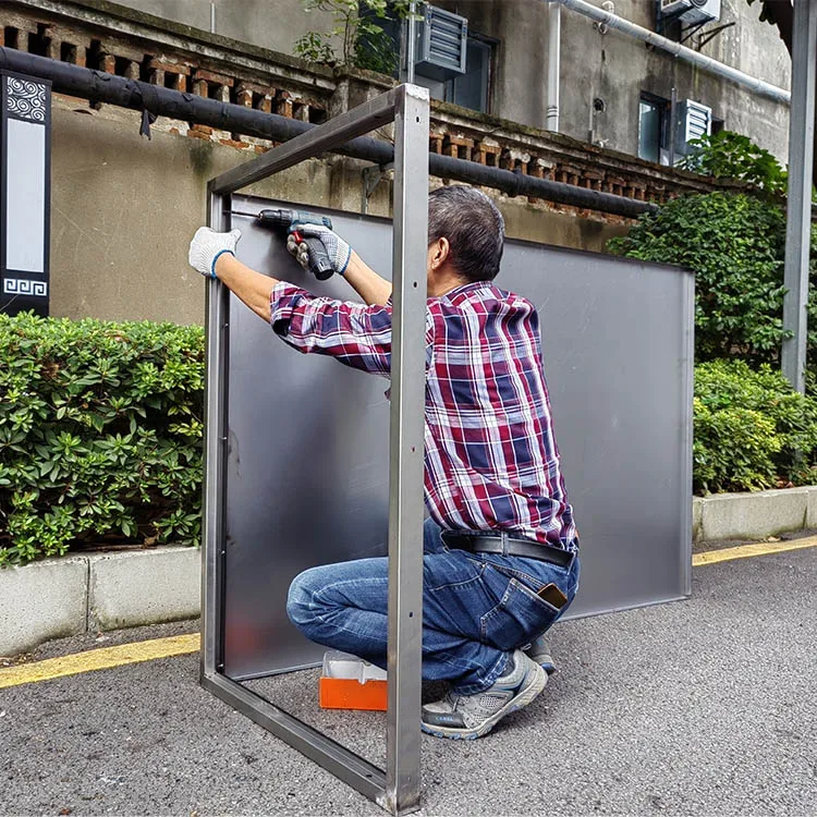 Outdoor Metal Motorcycle Hard Waterproof Eco-Friendly Parking Custom Made Heavy Duty Garage Cabinet Storage