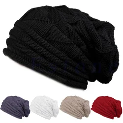 Women Men Unisex Knitted Baggy Beanie Hat Oversized Winter Warm Hats Ski Slouchy Cap Skullies Beanies Wool Cap Beanies Winter