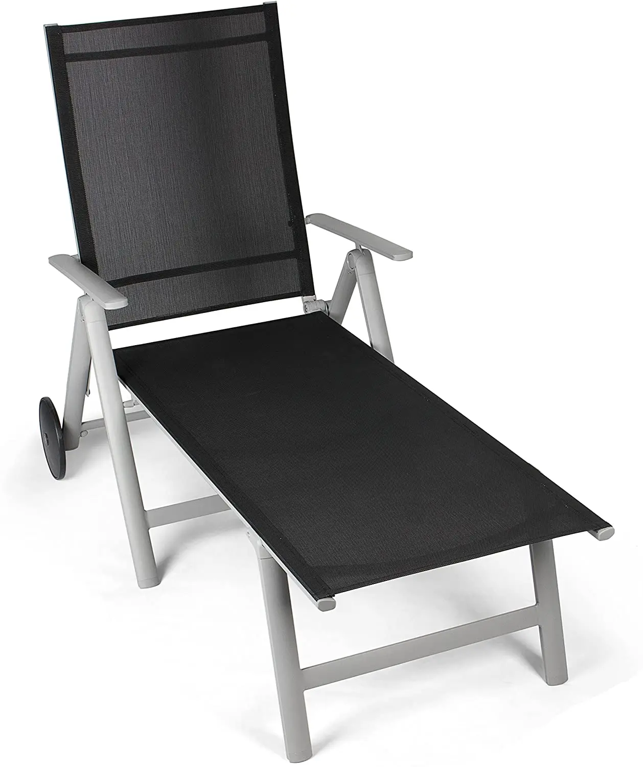 Position Adjustable Outdoor Garden Patio Aluminum foldable Folding Lawn Beach Yard Camping Sun Lounger Sling Reclining Chair