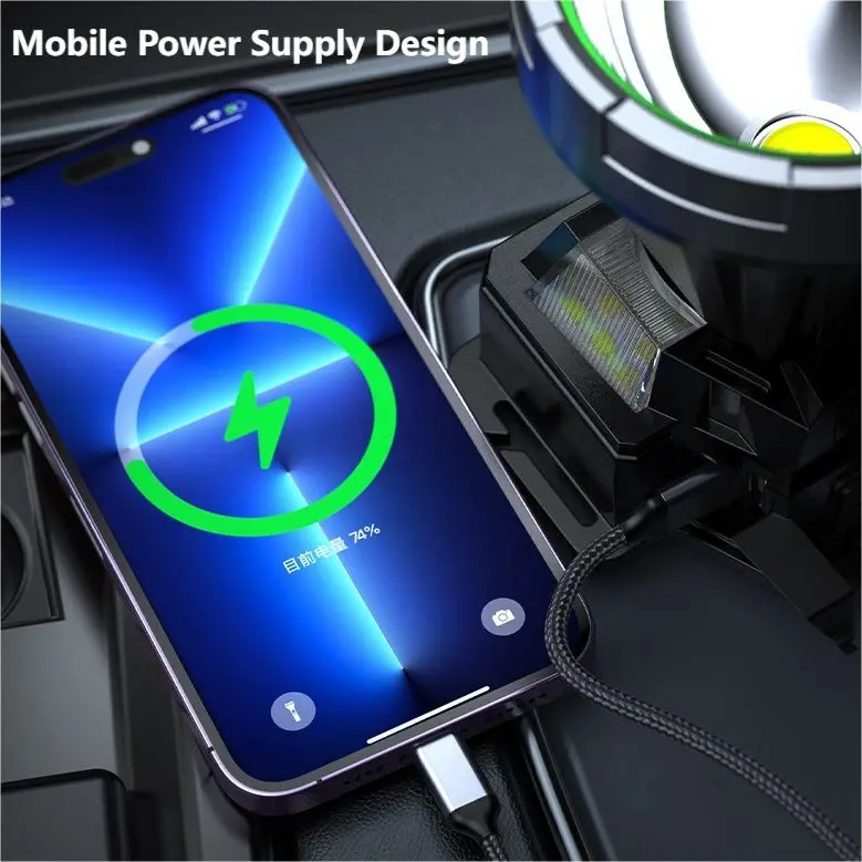 Popular 10W LED Headlamp ABS Material Rechargeable Spot Light Head Torch 12 Hours Motion Sensor Waterproof Power Bank Headlamps