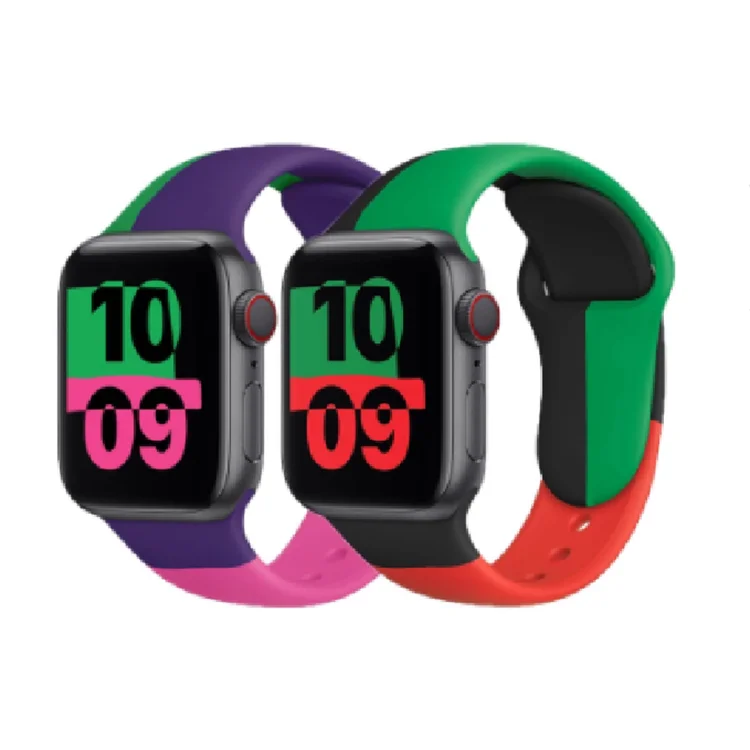 
AJ001 New Rubber Watch Band 38/40mm 42/44mm Belt Smart watch Bracelet Sport Silicone Strap 