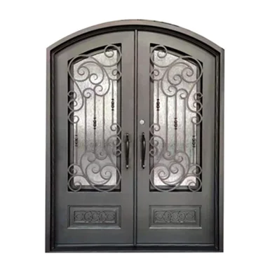 Factory Supply Cast Iron Door High Quality Iron Entrance Door Wrought Iron Door