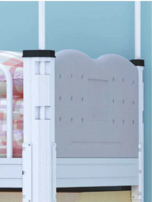 
Dormitory department bedroom steel student beds metal frame bunk bed with desk 