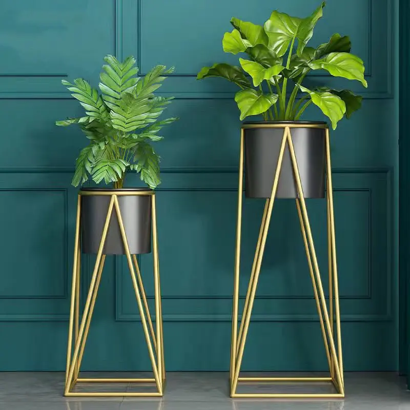 Iron Flowerpot and Plant Stand Durable Metal Plant Stand for Flower Pots & Planters