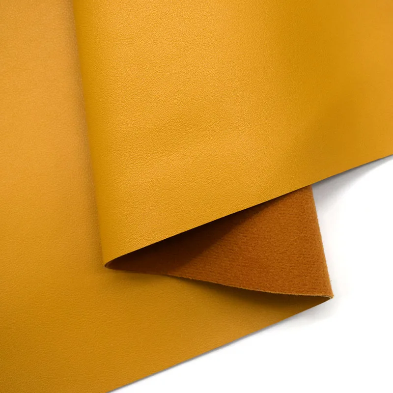 solid smooth texture pu synthetic leather fabric vinyll pvc free for handbags bags backpack