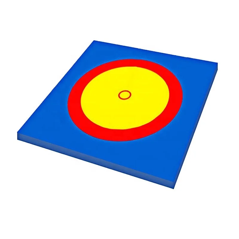 Blue 3+4 Zone Wrestling mat Cover & 1*2m XPE Wrestling Foam Mat