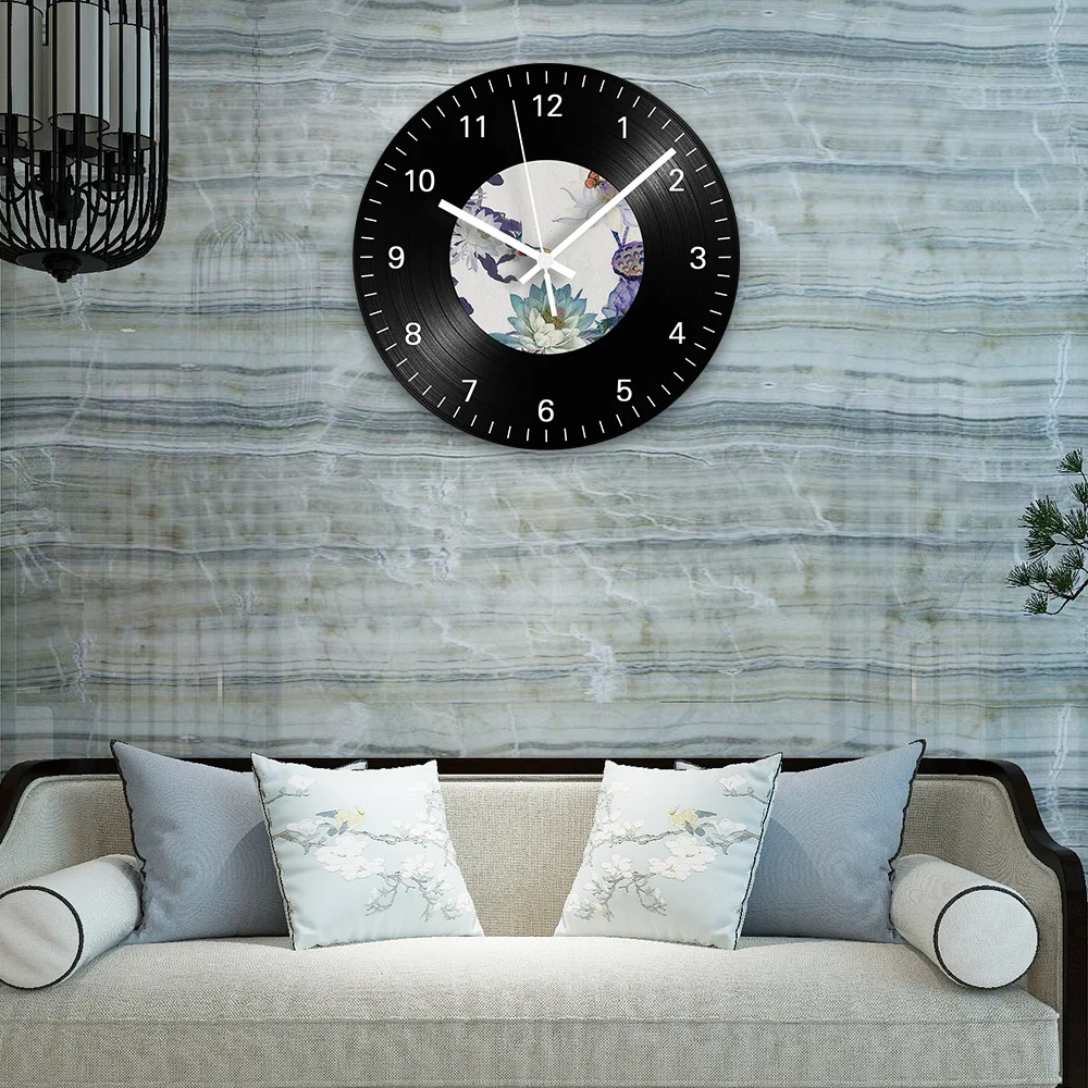 Preciser Non Ticking Slient Sweep Movement Interesting Design CD Wall Clock