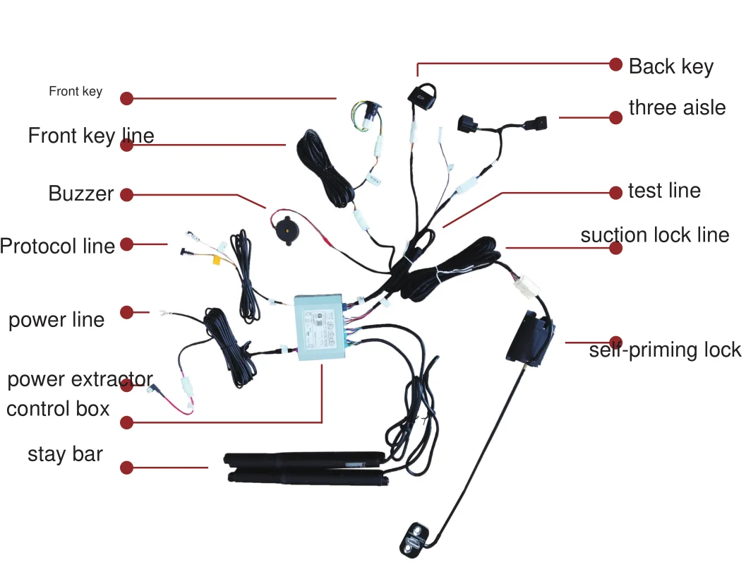 Car Lift Electric Tailgate Intelligent Lifting Adjustable Height Full Set of Struts Use for Ford Focus Black 5 Sets Yuexing99
