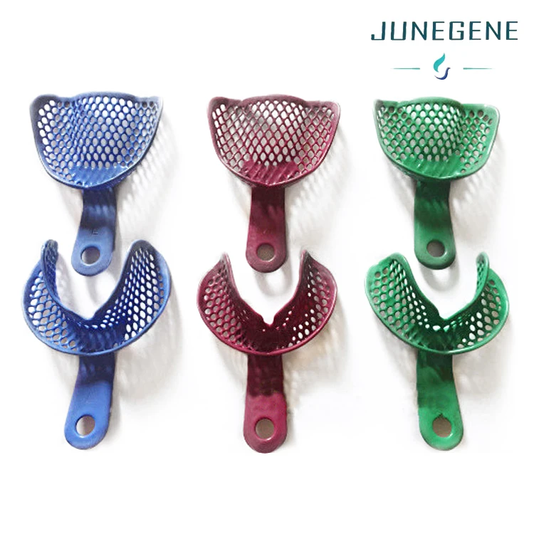 Set of 6 Perforated Impression Trays Kit Edentulous Denture Orthodontist Laboratory Instruments | Dentistry instruments