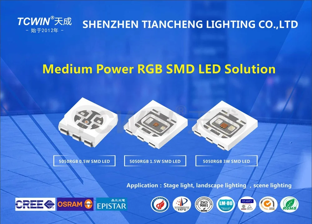  0 2 вт epistar chip 5050 RGB smd