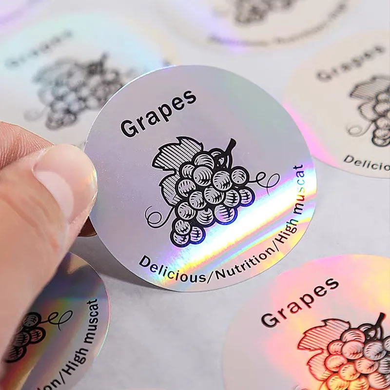 Custom Printing Brand Logo PVC Self-adhesive Die Cut Gold Silver Sticker Bottle Waterproof Stickers