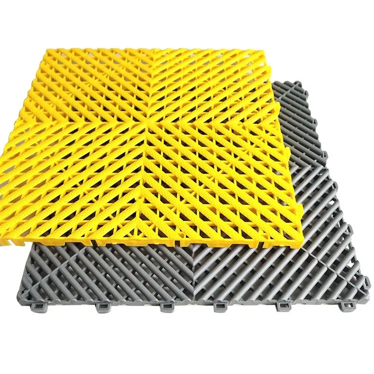Modern New Release Anti-Slip Plastic PP Garage Interlocking Floor Tiles 20mm Vinyl Indoor/Outdoor Workshop Carwash Shop Hotel