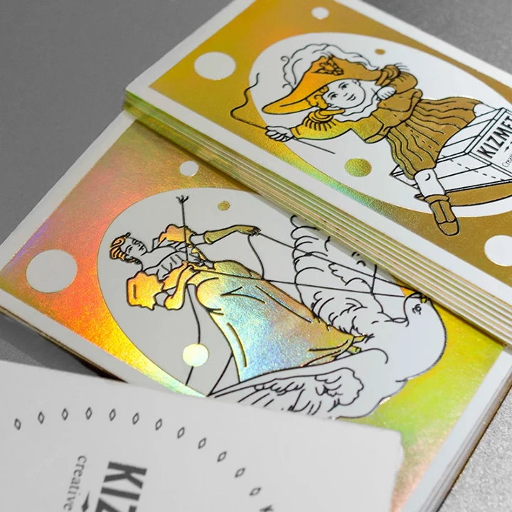 High Quality Colorful Reflective Birthday Gift Paper Card, Greeting Card and Thank You Card