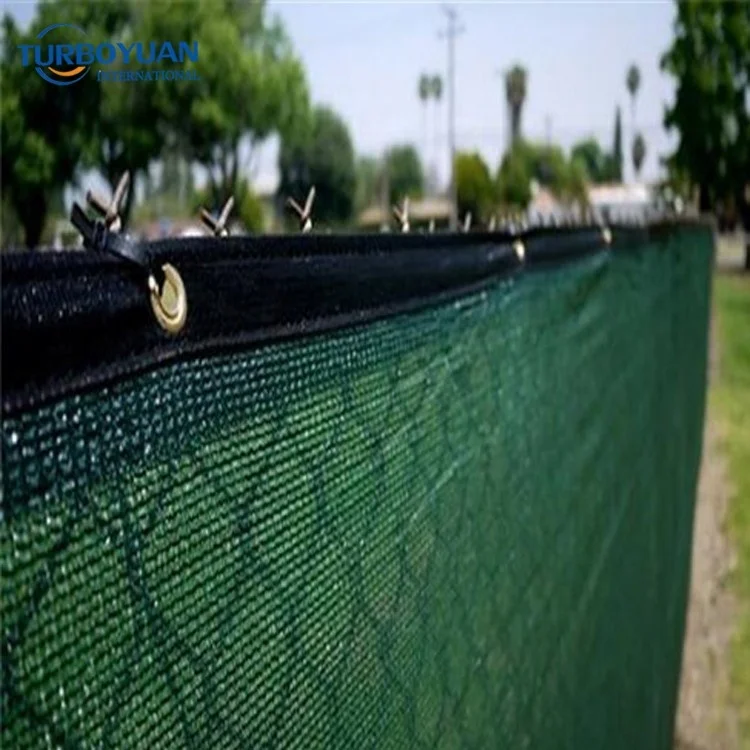 Privacy fence screening mesh fabric panel pe polythene wind breaker protection net with uv stabilizer