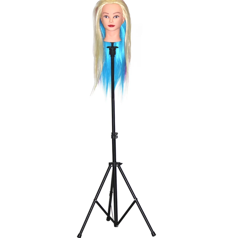 Professional Salon Foldable Human Hair Wig Stand Mannequin Head Tripod