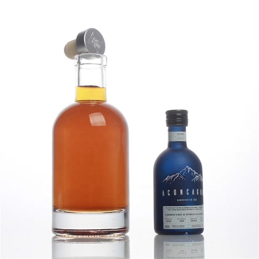 100 ml 50 ml mini empty oslo alcoholic beverages liquor glass bottles with cork lid