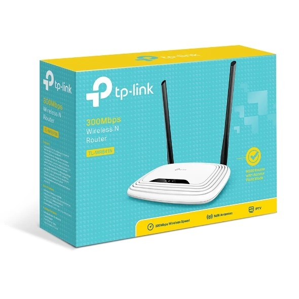 В наличии 100% Новый 300 Мбит/с Tp-link 4-портовый беспроводной маршрутизатор TL-WR841N с английским
