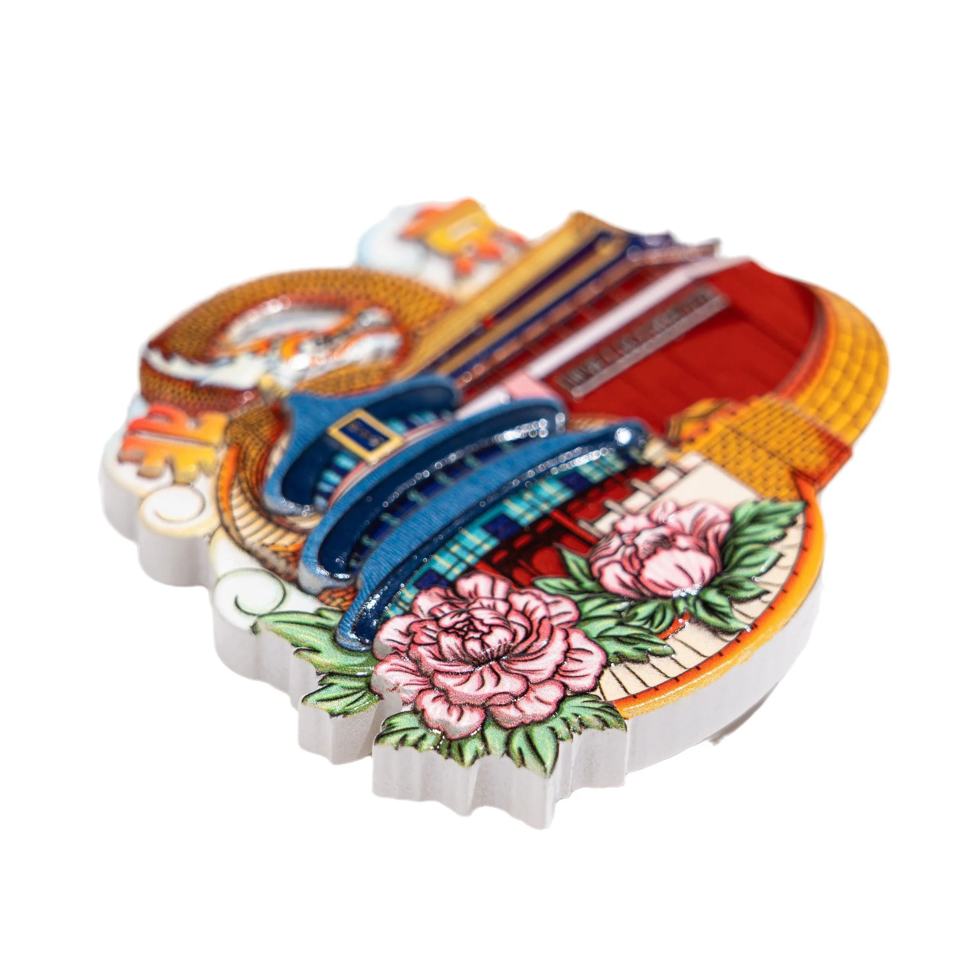 Promotional Cheap Customized 3D Refrigerator Magnet Tourist Souvenir 3D Resin soft enamel magnets for fridge to giveaway