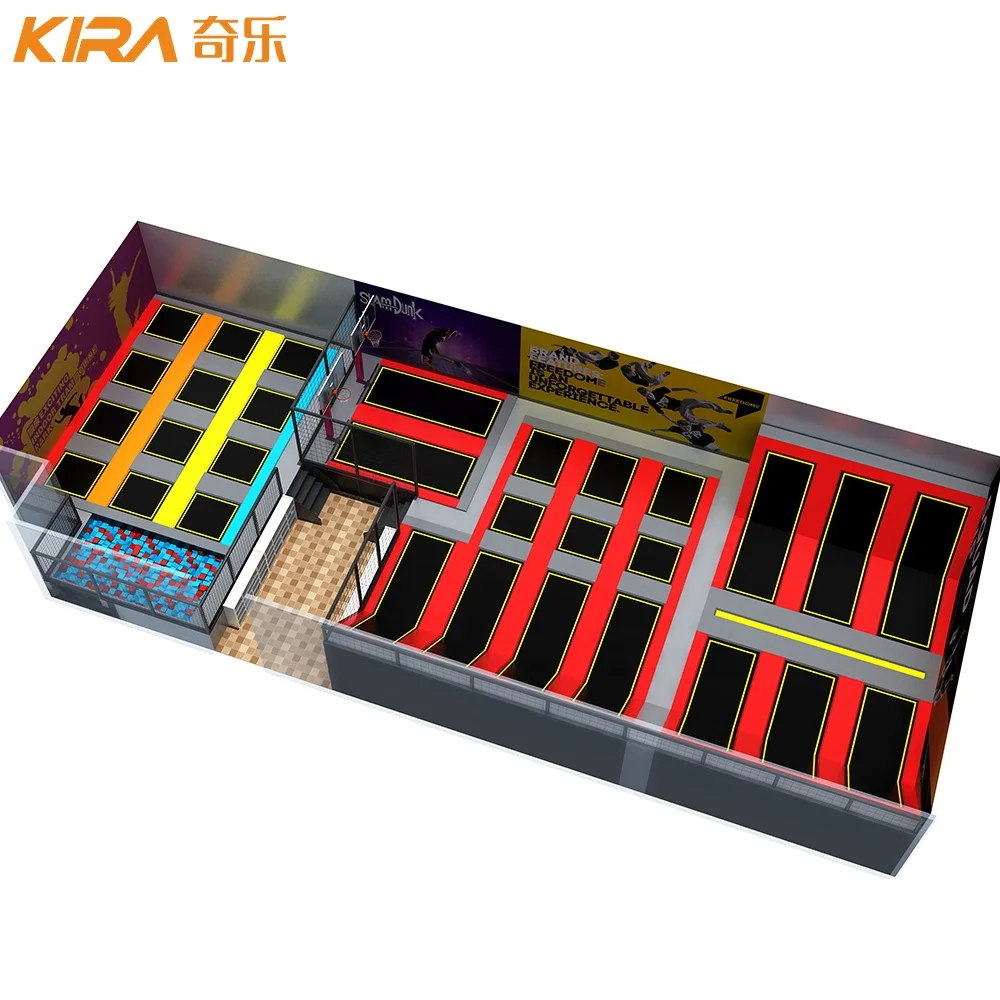 Commercial Used Kids Trampolines Turkey Indoor Trampoline Park For Sale