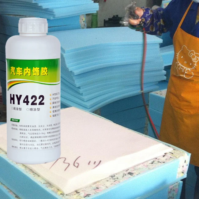 Water based glue spray adhesive glue for bonding sponge eva sofa foam mattress adhesive spray