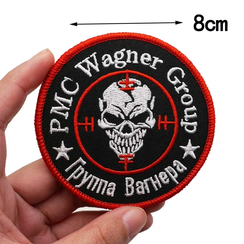 Custom cheap tactical embroidery patch with hook support PMC Wagner Group emblem armband knapsack decal for clothing